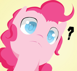 Size: 523x486 | Tagged: safe, artist:0ndshok, pinkie pie, g4, bust, female, portrait, question mark, simple background, solo