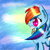 Size: 1024x1024 | Tagged: safe, artist:dashiepl, rainbow dash, g4, female, solo