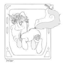 Size: 2465x2385 | Tagged: safe, sweetie belle, g4, female, high res, hippie, solo