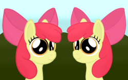 Size: 800x500 | Tagged: safe, artist:noponespecial, apple bloom, g4, female, self ponidox, solo