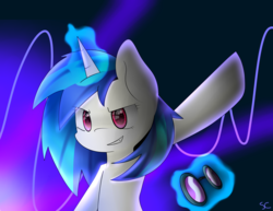 Size: 4236x3268 | Tagged: safe, artist:php69, dj pon-3, vinyl scratch, g4, female, magic, solo