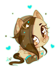 Size: 600x773 | Tagged: safe, artist:ipun, oc, oc only, pegasus, pony, chibi, clothes, heart eyes, simple background, socks, solo, transparent background, wingding eyes