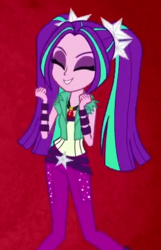 Size: 400x620 | Tagged: safe, screencap, aria blaze, equestria girls, g4, my little pony equestria girls: rainbow rocks, ariabetes, cropped, cute, female, gem, pigtails, siren gem, smiling, solo, twintails