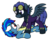 Size: 1872x1516 | Tagged: safe, alternate version, artist:moemneop, oc, oc only, oc:kami, oc:obscurity, pegasus, pony, clothes, goggles, shadowbolts, shadowbolts costume, simple background, transparent background, wonderbolts uniform