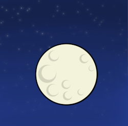 Size: 485x480 | Tagged: safe, artist:flutterluv, princess luna, series:flutterluv's full moon, g4, animated, dialogue, eclipse, female, lunar eclipse, moon, shadow, solo, trolluna