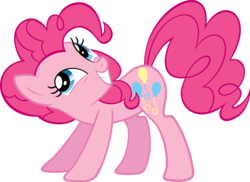 Size: 4633x3368 | Tagged: safe, artist:moongazeponies, pinkie pie, g4, female, simple background, smiling, solo, transparent background, vector