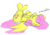 Size: 568x403 | Tagged: safe, artist:tanmansmantan, fluttershy, pegasus, pony, g4, colored sketch, female, lying down, on back, onomatopoeia, simple background, sketch, sleeping, solo, sound effects, white background, zzz