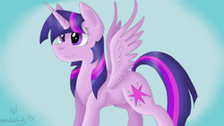 Size: 1024x576 | Tagged: safe, artist:despotshy, twilight sparkle, alicorn, pony, g4, female, mare, solo, twilight sparkle (alicorn)