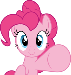 Size: 3789x4000 | Tagged: safe, artist:dashiesparkle, pinkie pie, earth pony, pony, g4, pinkie pride, .svg available, boop, female, high res, looking at you, pinkie the party planner, ponyscape, simple background, solo, transparent background, vector