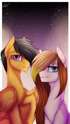 Size: 780x1370 | Tagged: safe, artist:orfartina, oc, oc only, earth pony, pegasus, pony