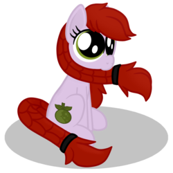 Size: 640x640 | Tagged: safe, artist:noponespecial, oc, oc only, oc:crab apple, braid, nom