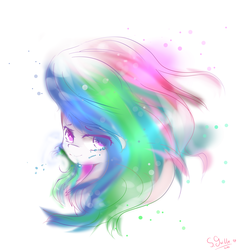 Size: 2000x2000 | Tagged: safe, artist:guillermina88, princess celestia, g4, female, high res, portrait, solo