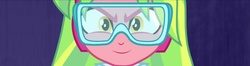 Size: 1278x337 | Tagged: safe, screencap, lemon zest, equestria girls, g4, my little pony equestria girls: friendship games, cropped, female, goggles, solo