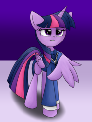 Size: 1500x2000 | Tagged: safe, artist:geraritydevillefort, twilight sparkle, alicorn, pony, the count of monte rainbow, g4, clothes, female, mare, mondego, monsparkle, solo, the count of monte cristo, twilight sparkle (alicorn)