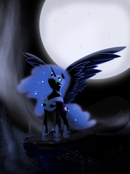 Size: 8047x10742 | Tagged: safe, artist:neoneode, nightmare moon, g4, absurd resolution, female, solo