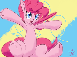 Size: 2048x1516 | Tagged: safe, artist:marvelousqueen, pinkie pie, g4, female, happy, solo
