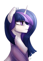 Size: 1024x1448 | Tagged: safe, artist:orfartina, oc, oc only, pony, unicorn, portrait, profile, solo