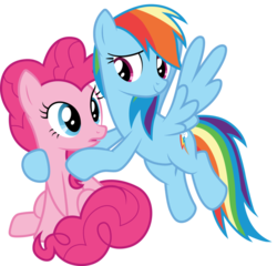 Size: 913x875 | Tagged: safe, artist:cloudy glow, pinkie pie, rainbow dash, pony, g4, party pooped, cute, dashabetes, diapinkes, duo, female, hug, lesbian, ship:pinkiedash, shipping, simple background, transparent background, vector
