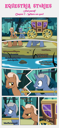 Size: 1919x4163 | Tagged: safe, artist:estories, oc, oc only, pony, unicorn, comic:find yourself, carriage, comic