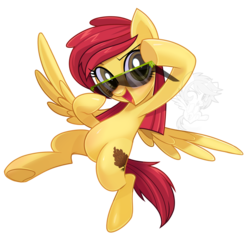 Size: 2800x2695 | Tagged: safe, artist:wicklesmack, oc, oc only, oc:peppy pines, pegasus, pony, high res, solo, sunglasses
