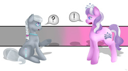 Size: 2581x1440 | Tagged: safe, artist:fourfootedpidgeon, diamond tiara, silver spoon, g4