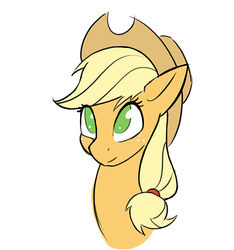 Size: 700x749 | Tagged: safe, artist:kuri_art, applejack, g4, female, solo