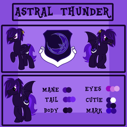 Size: 2000x2000 | Tagged: safe, artist:partypievt, oc, oc only, oc:astral thunder, bat pony, pony, cutie mark, high res, male, piercing, reference sheet, solo
