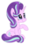 Size: 1936x2892 | Tagged: safe, artist:squipycheetah, starlight glimmer, pony, unicorn, g4, season 6, cute, female, glimmerbetes, happy, new hairstyle, raised hoof, simple background, sitting, smiling, solo, transparent background, vector