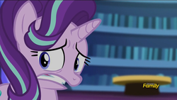 Size: 1920x1080 | Tagged: safe, screencap, starlight glimmer, g4, the crystalling, discovery family logo, ptsd, scared