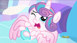 Size: 1920x1080 | Tagged: safe, screencap, princess flurry heart, g4, the crystalling, baby, diaper, discovery family logo, pre sneeze