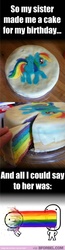 Size: 450x1721 | Tagged: safe, rainbow dash, g4, cake, food