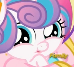 Size: 643x575 | Tagged: safe, screencap, princess flurry heart, g4, the crystalling, discovery family logo