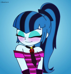 Size: 600x628 | Tagged: safe, artist:php198, sonata dusk, equestria girls, g4, my little pony equestria girls: rainbow rocks, cute, eyes closed, female, solo, sonatabetes