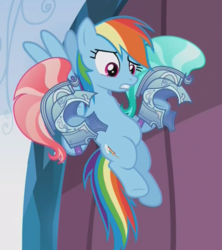 Size: 937x1056 | Tagged: safe, screencap, rainbow dash, g4, the crystalling, belly, chubby, female, solo