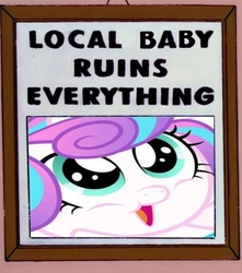 Size: 585x662 | Tagged: safe, princess flurry heart, g4, the crystalling, evil, evil flurry heart, flurry heart ruins everything, male, meme, simpsons did it, the simpsons