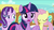 Size: 1280x720 | Tagged: safe, screencap, fluttershy, starlight glimmer, twilight sparkle, alicorn, pony, g4, my little pony: friendship is magic, the crystalling, discovery family logo, female, mare, twilight sparkle (alicorn)