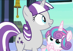 Size: 1541x1080 | Tagged: safe, screencap, princess flurry heart, twilight velvet, g4, the crystalling, animated, female, grandmother and grandchild, grandmother and granddaughter, loop, sucking
