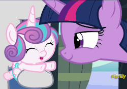 Size: 1541x1080 | Tagged: safe, screencap, princess flurry heart, twilight sparkle, twilight velvet, alicorn, pony, unicorn, g4, the crystalling, animated, aunt and niece, auntie twilight, baby, baby alicorn, baby flurry heart, baby pony, cooing, cute, cute baby, daaaaaaaaaaaw, diaper, diapered, diapered filly, discovery family logo, eyes closed, female, filly, flurrybetes, foal, grandmother and grandchild, grandmother and granddaughter, happy, happy baby, heartwarming, holding a baby, holding a pony, hoofy-kicks, infant, infant flurry heart, lidded eyes, light pink diaper, loop, mare, newborn, newborn baby flurry heart, newborn flurry heart, newborn foal, newborn infant flurry heart, open mouth, puffy cheeks, reaching, smiling, twiabetes, twilight sparkle (alicorn)