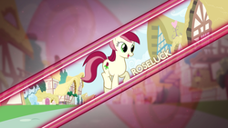 Size: 2560x1440 | Tagged: safe, artist:binkkipai, roseluck, g4, ponyville, smiling, vector, wallpaper