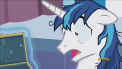 Size: 1440x810 | Tagged: safe, screencap, shining armor, g4, the crystalling, cracked armor, discovery family logo, rolling, sleep deprivation