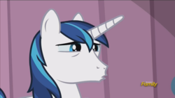 Size: 1440x810 | Tagged: safe, screencap, shining armor, g4, the crystalling, discovery family logo, male, solo