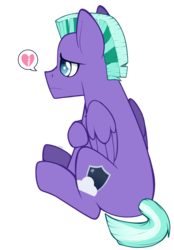 Size: 697x1000 | Tagged: safe, artist:higglytownhero, teal crescent, g4, the crystalling, crystal guard, guard, male, royal guard, sad, solo