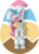 Size: 1961x2728 | Tagged: safe, artist:itresad, fluttershy, g4, blushing, easter, easter egg, female, fs bunny suit, simple background, solo, transparent background