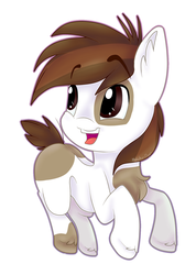 Size: 1024x1438 | Tagged: safe, artist:melchiorflyer, pipsqueak, pony, g4, chest fluff, cute, ear fluff, male, open mouth, simple background, solo, squeakabetes, white background