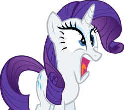 Size: 2263x2000 | Tagged: safe, artist:spaceponies, rarity, g4, faic, female, screaming, simple background, solo, transparent background, vector