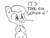 Size: 570x432 | Tagged: safe, artist:tjpones, oc, oc only, oc:tjpones, earth pony, pony, black and white, ear fluff, eeee, grayscale, grin, male, monochrome, simple background, sitting, smiling, solo, stallion, white background