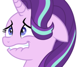 Size: 3913x3375 | Tagged: safe, artist:sketchmcreations, starlight glimmer, g4, the crystalling, anxiety, female, floppy ears, high res, lip bite, nervous, simple background, solo, transparent background, vector