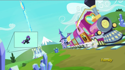 Size: 1920x1080 | Tagged: safe, edit, edited screencap, screencap, oc, oc only, oc:nyx, alicorn, pony, g4, the crystalling, alicorn oc, discovery family logo, fake, totally legit season 6 spoilers