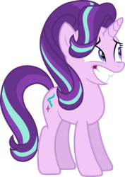 Size: 1992x2815 | Tagged: safe, artist:sketchmcreations, starlight glimmer, pony, g4, the crystalling, female, nervous, nervous smile, simple background, solo, transparent background, vector
