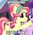 Size: 503x522 | Tagged: safe, edit, edited screencap, screencap, ruby love, scarlet heart, starlight glimmer, crystal pony, pony, g4, my little pony: friendship is magic, the crystalling, background pony, cropped, female, image macro, mare, meme, solo focus